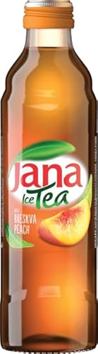 Jana Ice Tea Pfirsich - Erfrischungsgetränk mit Pfirsich Geschmack, Eistee, EINWEG inkl. Pfand, Glas (12 x 330ml) von Jana Ice Tea