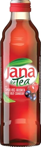 Jana Ice Tea Waldfrucht - Erfrischungsgetränk mit Waldfrucht Geschmack, Eistee, EINWEG inkl. Pfand, Glas (12 x 330ml) von Jana Ice Tea