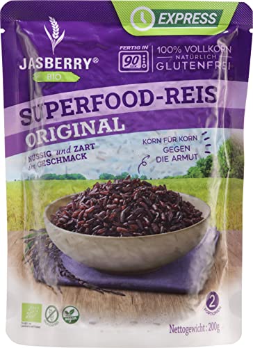 Bio Vollkorn Express-Reis Jasberry Superfood 200g - Variante Original Bio Vollkorn Express-Reis Jasberry Superfood 200g - Variante Original von Jasberry