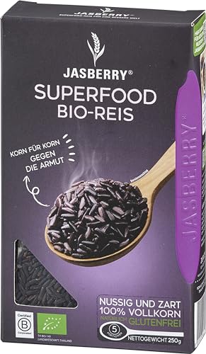 Bio Vollkorn Reis Jasberry Superfood 250g - Variante Pure von Jasberry
