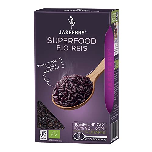 Bio Vollkorn Reis Jasberry Superfood 250g - Variante Pure von Jasberry