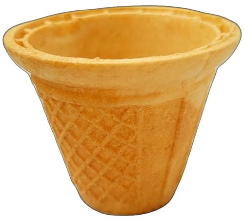 PJaspert Eiswaffeln | Waffelbecher rund 55ml 52xØ65mm (50 Stück) von Jaspert Eiswaffeln