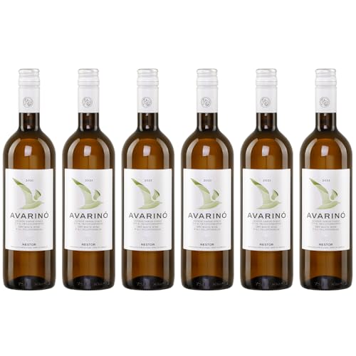Avarino weiß 6x 0,75l Flasche | Trockener Weißwein aus Griechenland | 12% Vol. | Nestor | +20ml Jassas Olivenöl Avarino weiß 6x 0,75l Flasche | Trockener Weißwein aus Griechenland | 12% Vol. | Nestor | +20ml Jassas Olivenöl von Jassas Griechische Feinkost