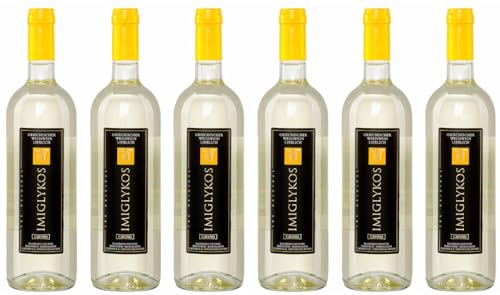 Imiglykos weiß Cavino 6x 0,75l Flasche | Lieblicher Weißwein aus Griechenland | 12% Vol. | + 20ml Jassas Olivenöl von Jassas Griechische Feinkost