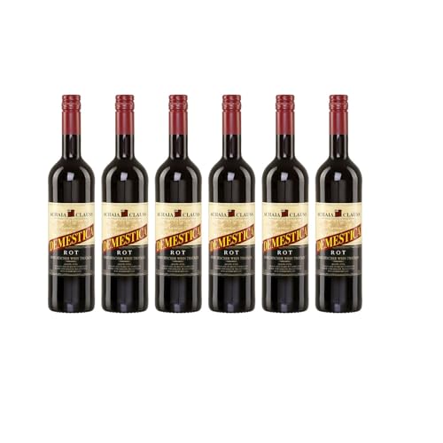 Demestica rot trocken 6x 0,75l Achaia Clauss | Rotwein aus Griechenland | Griechischer Tafelwein | + 20ml Jassas Olivenöl von Jassas Griechische Feinkost