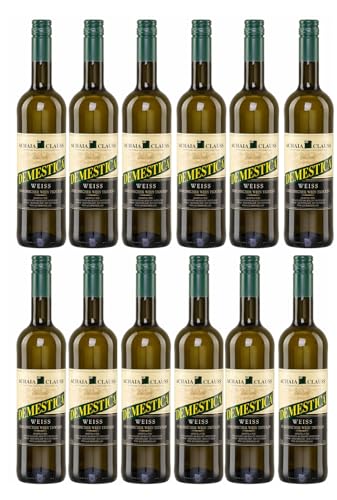 Demestica weiß trocken 12x 0,75l Achaia Clauss | Beliebter Weißwein aus Griechenland | Griechischer Tafelwein | + 20ml Jassas Olivenöl von Jassas Griechische Feinkost