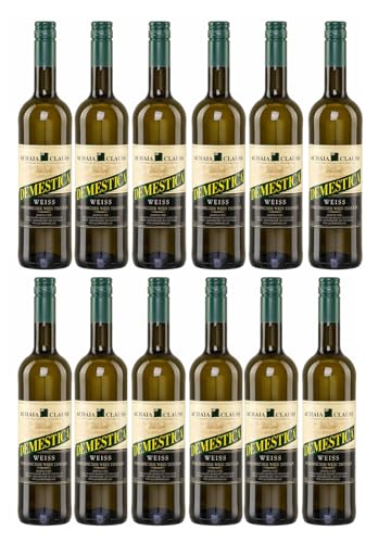 Demestica weiß trocken 12x 0,75l Achaia Clauss | Beliebter Weißwein aus Griechenland | Griechischer Tafelwein | + 20ml Jassas Olivenöl von Jassas Griechische Feinkost