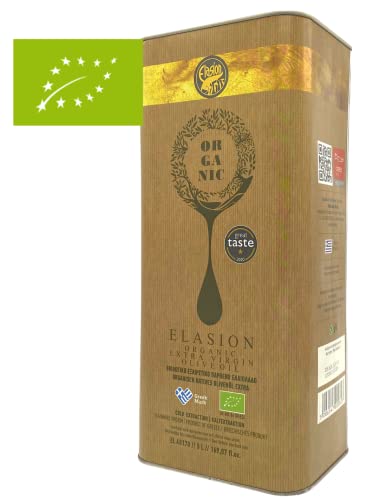 Elasion Bio Olivenöl aus Kreta 5,0l Kanister Elasion GR-BIO-06 | Griechisches Bio Olivenöl von Jassas Griechische Feinkost
