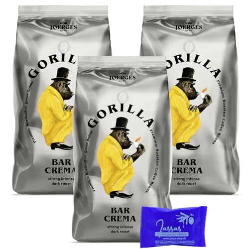 Gorilla Espresso Bar Crema 3x 1000g Joerges + Jassas Gebäck | Gorilla Kaffee | Gorilla Espresso Gorilla Espresso Bar Crema 3x 1000g Joerges + Jassas Gebäck | Gorilla Kaffee | Gorilla Espresso von Jassas Griechische Feinkost