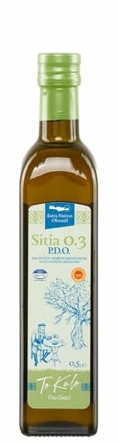 Griechisches Olivenöl Sitia 0,5l von ToKalo | Neue Ernte 2024/2025 | Säuregehalt 0,36% | Von Kreta | Extra nativ | Mild-fruchtig | 100% Koroneiki Oliven | Mit Analysezertifikat von Jassas Griechische Feinkost