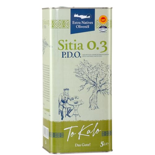 Griechisches Olivenöl Sitia 5,0l von ToKalo | Neue Ernte 2024/2025 | Säuregehalt 0,36% | Von Kreta | Extra nativ | Mild-fruchtig | 100% Koroneiki Oliven | Mit Analysezertifikat Griechisches Olivenöl Sitia 5,0l von ToKalo | Neue Ernte 2024/2025 | Säuregehalt 0,36% | Von Kreta | Extra nativ | Mild-fruchtig | 100% Koroneiki Oliven | Mit Analysezertifikat von Jassas Griechische Feinkost