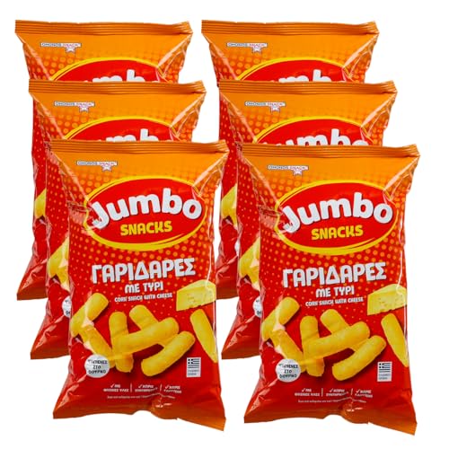 Maissticks mit Käse 6x 85g Jumbo | Leckerer Snack aus Griechenland | +20ml Jassas Olivenöl Maissticks mit Käse 6x 85g Jumbo | Leckerer Snack aus Griechenland | +20ml Jassas Olivenöl von Jassas Griechische Feinkost