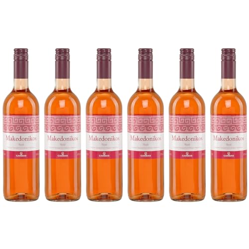 Makedonikos Cambas rosé halbtrocken 6x 0,75l | Halbtrockener Roséwein aus Griechenland | 12% Vol. | +20ml Jassas Olivenöl Makedonikos Cambas rosé halbtrocken 6x 0,75l | Halbtrockener Roséwein aus Griechenland | 12% Vol. | +20ml Jassas Olivenöl von Jassas Griechische Feinkost
