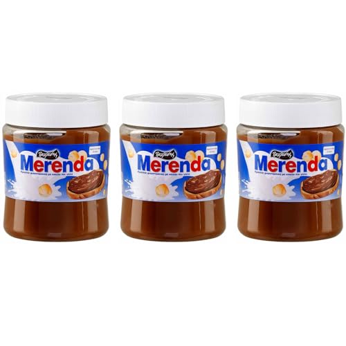 Merenda Schokocreme 3x 360g Glas | Beliebte Schoko-Haselnusscreme aus Griechenland | Pavlidis | +20ml Jassas Olivenöl Merenda Schokocreme 3x 360g Glas | Beliebte Schoko-Haselnusscreme aus Griechenland | Pavlidis | +20ml Jassas Olivenöl von Jassas Griechische Feinkost