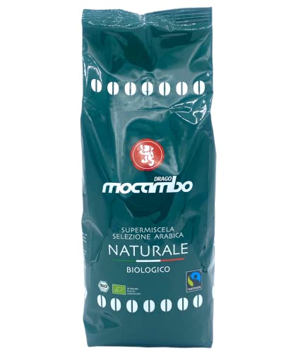 Mocambo Naturale Biologico Fairtrade Dunkelgrün 1000g | 70% Arabica, 30% Robusta | Würzig-nussiger Kaffee | DE-ÖKO-006 von Jassas Griechische Feinkost