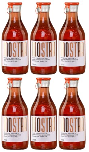 Mostra Imiglykos rose lieblich 6x 0,5l | Weingut Tsililis | Lieblicher Roséwein aus Griechenland | + 20ml Jassas Olivenöl von Jassas Griechische Feinkost
