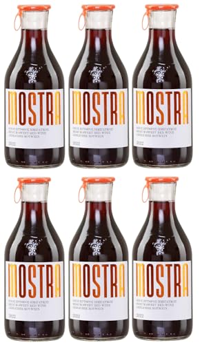 Mostra Imiglykos rot 6x 0,5l | Weingut Tsililis | Lieblicher Rotwein aus Griechenland | + 20ml Jassas Olivenöl von Jassas Griechische Feinkost