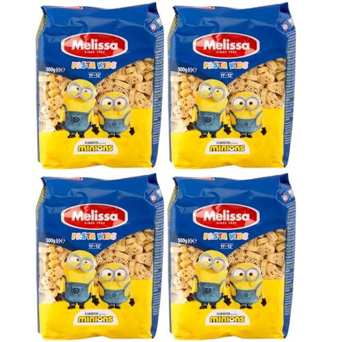 Pasta Kids Minions 4x 500g Packung | Traditionelle hergestellt in Griechenland | Melissa Nudeln für Kinder | Nudeln aus Hartweizengrieß | +20ml Jassas Olivenöl Pasta Kids Minions 4x 500g Packung | Traditionelle hergestellt in Griechenland | Melissa Nudeln für Kinder | Nudeln aus Hartweizengrieß | +20ml Jassas Olivenöl von Jassas Griechische Feinkost