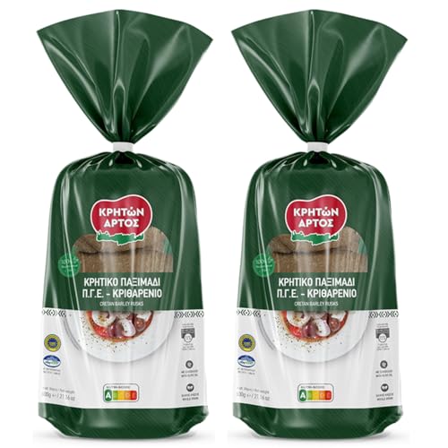 Paximadi für Dakos 2x 600g Beutel Kriton Artos | Griechisches Gebäck | Zwiebackspezialität | +20ml Jassas Olivenöl Paximadi für Dakos 2x 600g Beutel Kriton Artos | Griechisches Gebäck | Zwiebackspezialität | +20ml Jassas Olivenöl von Jassas Griechische Feinkost