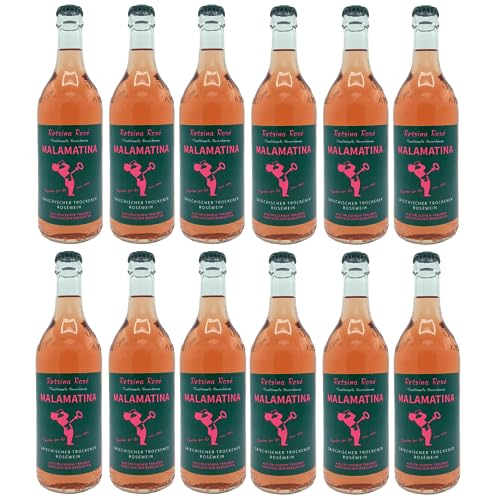 Retsina Malamatina rosé 12x 0,5l | Geharzter Roséwein aus Griechenland | +20ml Jassas Olivenöl Retsina Malamatina rosé 12x 0,5l | Geharzter Roséwein aus Griechenland | +20ml Jassas Olivenöl von Jassas Griechische Feinkost
