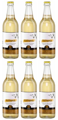 Retsina Samos 6x 0,5l Flasche | Geharzter Weißwein vom Weingut UWC Samos aus Griechenland | 100% Muskat Traube | 13% Vol. | +20ml Jassas Olivenöl Retsina Samos 6x 0,5l Flasche | Geharzter Weißwein vom Weingut UWC Samos aus Griechenland | 100% Muskat Traube | 13% Vol. | +20ml Jassas Olivenöl von Jassas Griechische Feinkost