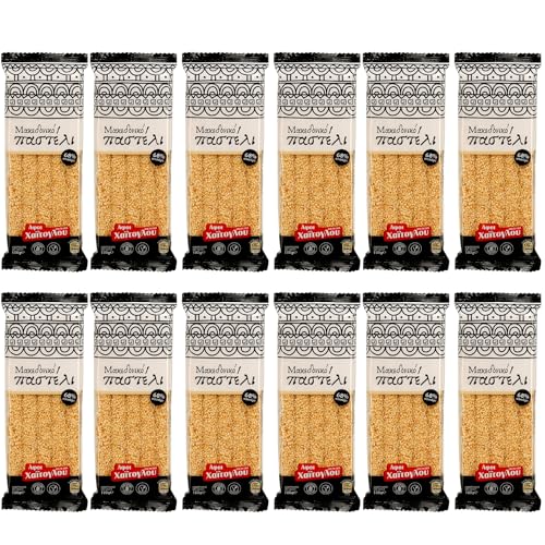 Sesam Honig Riegel Pastelli 12x 100g | Griechischer Sesamriegel mit Honig verfeinert | +20ml Jassas Olivenöl von Jassas Griechische Feinkost