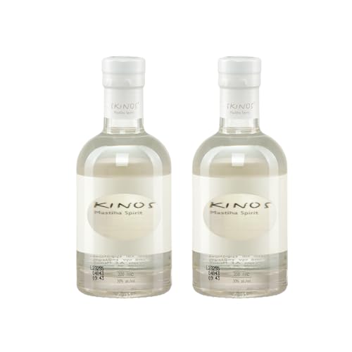 Skinos Mastiha Spirit Likör 2x 0,2l Flasche | Nr. 1 griechischer Liköre | Destillerie D&S | 30% Vol. | +20ml Jassas Olivenöl von Jassas Griechische Feinkost