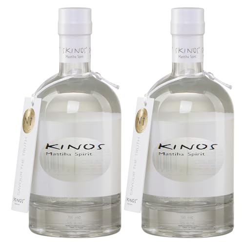 Skinos Mastiha Spirit Likör 2x 0,7l Flasche | Nr. 1 griechischer Liköre | Destillerie D&S | 30% Vol. | +20ml Jassas Olivenöl von Jassas Griechische Feinkost