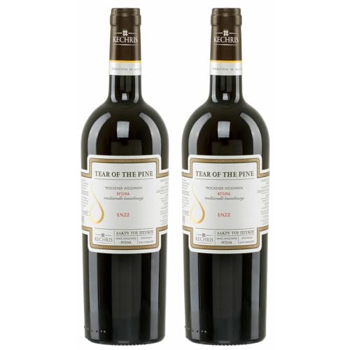 Stelios Weiß trocken Kechri 2x 0,75l Flasche | Geharzter Weißwein aus Griechenland | 13% Vol. | +20ml Jassas Olivenöl Stelios Weiß trocken Kechri 2x 0,75l Flasche | Geharzter Weißwein aus Griechenland | 13% Vol. | +20ml Jassas Olivenöl von Jassas Griechische Feinkost