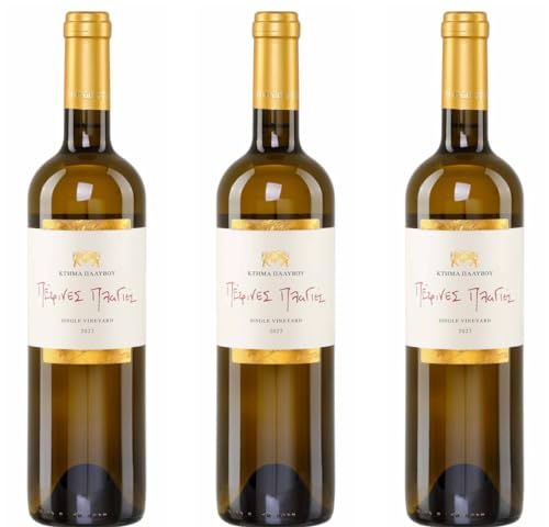 Stone Hills Weißwein 3x 0,75l | Trockener Weißwein aus Griechenland | Palivou Estate | + 20ml Jassas Olivenöl von Jassas Griechische Feinkost