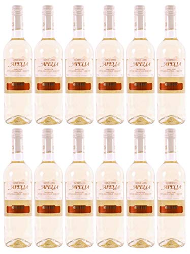 Imiglykos Apelia Gold Label 12x 0,75l | Lieblicher Weißwein| Imiglykos | 11,5% Vol. | Kourtaki | + 20ml Jassas Olivenöl von Jassas