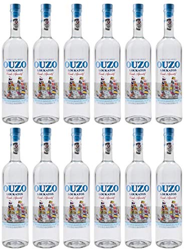 Ouzo Loukatos 12x 0,7l 38% Vol. | Milder Ouzo aus Patras | + 20ml Jassas Olivenöl Ouzo Loukatos 12x 0,7l 38% Vol. | Milder Ouzo aus Patras | + 20ml Jassas Olivenöl von Jassas Griechische Feinkost