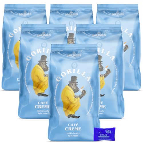 Gorilla Cafe Creme 6x 1000g Joerges + Jassas Gebäck | Gorilla Kaffee | Gorilla Caffe Crema von Jassas