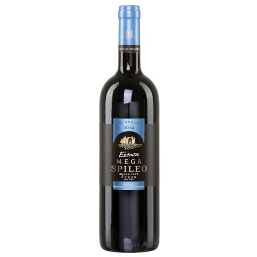 Mega Spileo Syrah 0,75l | Premium Rotwein aus Griechenland | 28 Monate Fassreife von Jassas