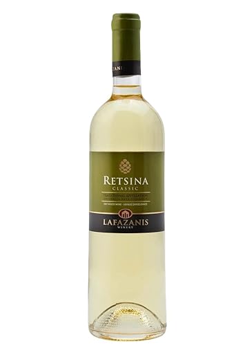 Retsina Lafazanis 0,75l Flasche | Geharzter Weißwein aus Griechenland | 11% Vol. von Jassas