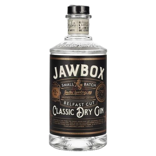 Jawbox Belfast Cut Classic Dry Gin 43,00% 0,70 Liter von Jawbox Gin