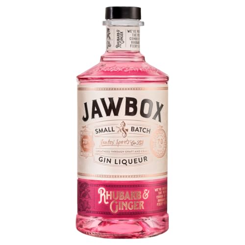 Jawbox Rhubarb and Ginger Gin Liqueur, 20% (1 x 0.7 l) von Jawbox