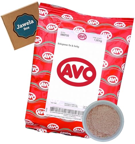 AVO Bolognese fix & fertig Gewürz 1kg - Jawela Box - Hackfleisch Gewürzmischung für Bolognese Sauce – Großpackung von Jawela