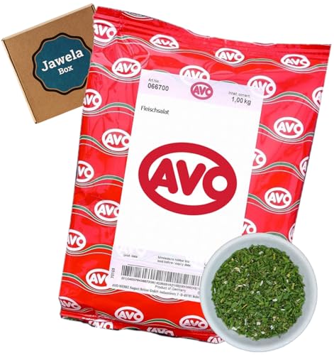 AVO Fleischsalat Kräutermischung 1kg - Jawela Box - Kräuter Gewüzmischung für Fleischsalat – Großpackung Gewürzkräuter AVO Fleischsalat Kräutermischung 1kg - Jawela Box - Kräuter Gewüzmischung für Fleischsalat – Großpackung Gewürzkräuter von Jawela