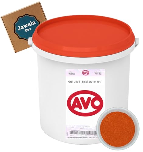 AVO Grill-, Roll-, Spießbraten rot 10 kg - Jawela Box - 10 kg Eimer Rollbraten Spießbraten Gewürzsalz Gewürzmischung - Metzgergewürz Fleisch Fisch – Großpackung Gastronomie Catering Veranstaltungen AVO Grill-, Roll-, Spießbraten rot 10 kg - Jawela Box - 10 kg Eimer Rollbraten Spießbraten Gewürzsalz Gewürzmischung - Metzgergewürz Fleisch Fisch – Großpackung Gastronomie Catering Veranstaltungen von Jawela