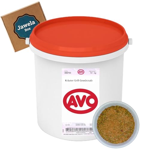 AVO Kräuter Grill Gewürzsalz 10 kg Eimer - Jawela Box - 10 kg Gewürzsalz Grillen Steak, Fleisch, Fisch und Gemüse - aus natürlichen Zutaten – Großpackung Gastronomie Catering Veranstaltungen AVO Kräuter Grill Gewürzsalz 10 kg Eimer - Jawela Box - 10 kg Gewürzsalz Grillen Steak, Fleisch, Fisch und Gemüse - aus natürlichen Zutaten – Großpackung Gastronomie Catering Veranstaltungen von Jawela