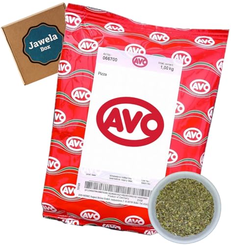 AVO Pizza Gewürz 1kg - Jawela Box - Pizzakräuter Pizzagewürz – Großpackung Pizza Gewürzmischung von Jawela