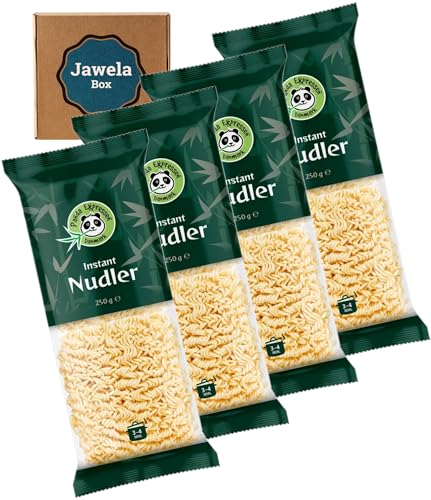 Instant Nudeln 4 x 250g - 1000g Jawela Set 4er Pack - Panda Expressen Instantnudeln Instant Nudler - Asia Snack Instant-Nudeln ohne Zusatz- und Konservierungsstoffe Instant Nudeln 4 x 250g - 1000g Jawela Set 4er Pack - Panda Expressen Instantnudeln Instant Nudler - Asia Snack Instant-Nudeln ohne Zusatz- und Konservierungsstoffe von Jawela