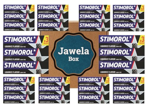 Stimorol Lakritz Kaugummis Liquorice Flavour 10 x 3er Pack - zuckerfrei- 10 x 30 Dragees - Frischer Atem - Jawela Box - Lakritz Kaugummi Stimorol Lakritz Kaugummis Liquorice Flavour 10 x 3er Pack - zuckerfrei- 10 x 30 Dragees - Frischer Atem - Jawela Box - Lakritz Kaugummi von Jawela