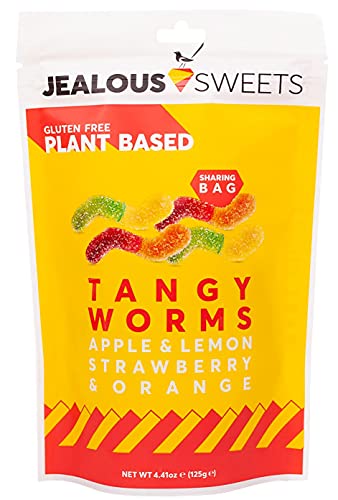 Jealous Sweets Vegan Tangy Worms, 125 g von Jealous Sweets