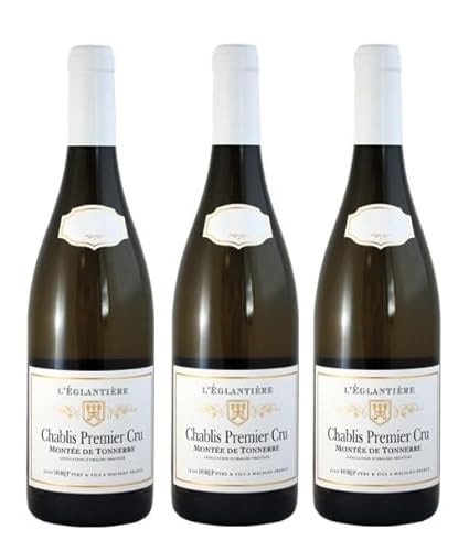 3x 0,75l - 2022er - Jean Durup - Domaine de l'Eglantière - Montée de Tonnerre - Chablis 1er Cru A.O.P. - Burgund - Frankreich - Weißwein trocken von Jean Durup