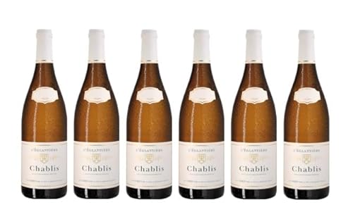 6x 0,375l - 2022er - Jean Durup - Domaine de l'Eglantière - Chablis A.O.P. - halbe - Burgund - Frankreich - Weißwein trocken von Jean Durup