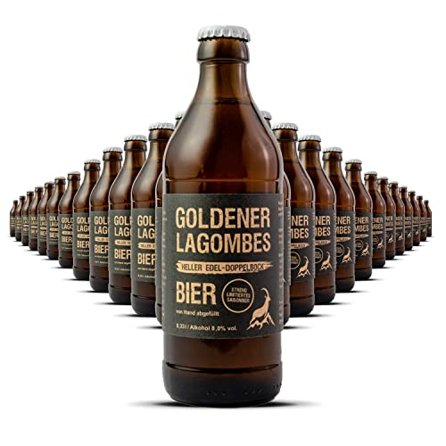 Siegerländer Bierhaus `Goldener Lagombes´Doppelbock 8,0% (24 x 0,33l) ** Sparpaket 22+2 GRATIS ** (inklusive 1,92 € Pfand) von Jean Jartin Beer