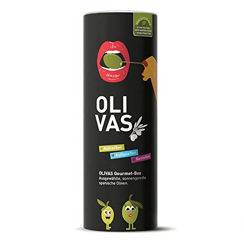 Jean Jartin's OLIVAS Gourmet Geschenk-Box * Spaniens Beste Oliven im Paket 3 x 80 g * Sevillanas + Anchoas + Aragonesas Jean Jartin's OLIVAS Gourmet Geschenk-Box * Spaniens Beste Oliven im Paket 3 x 80 g * Sevillanas + Anchoas + Aragonesas von Jean Jartin Oliva del Sol