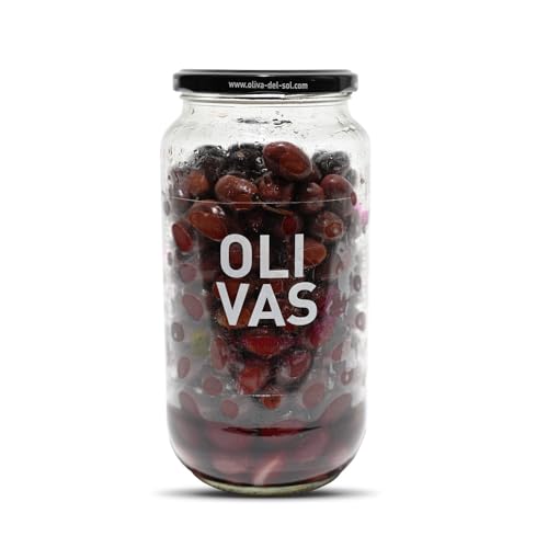 OLIVAS Aragonesas / 600 g (Glas) * Natürlich schwarz – Vollreife Frucht von Jean Jartin Oliva del Sol